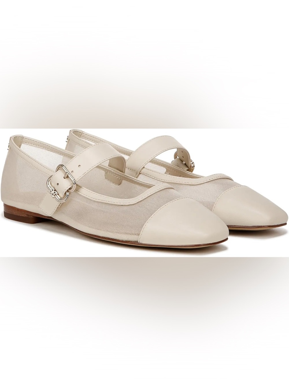 Sam Edelman Miranda Mary Janes | Ivory Mesh